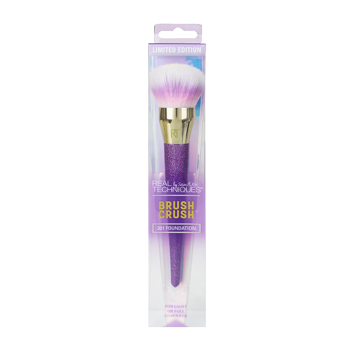Real Techniques 1753M 301 Foundation Brush Crush, Pink, 100 g, ‎pink