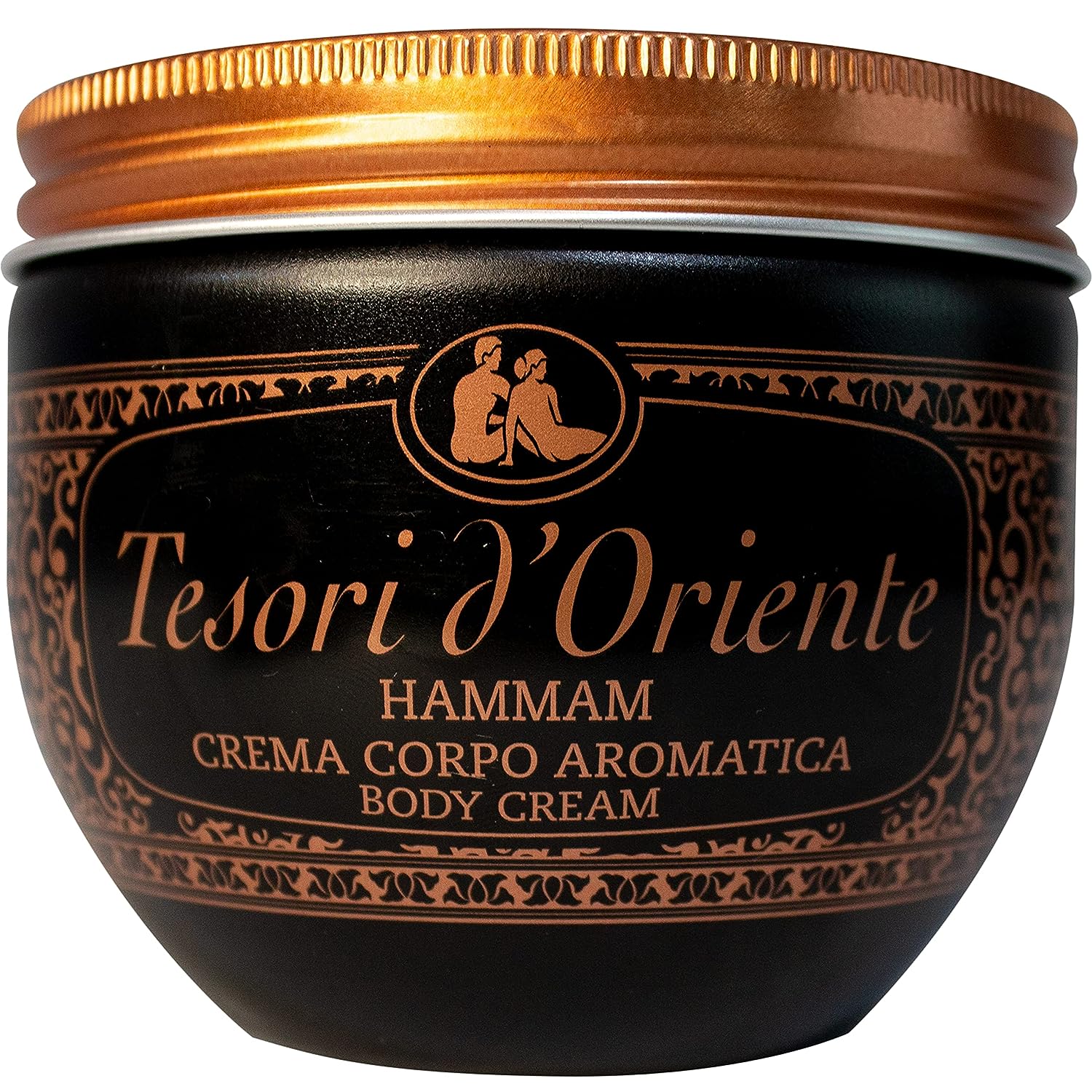 Tesori d'Oriente Tesori d\'Oriente Body Cream \'Hammam\', 300 ml, Aromatic Body Cream with Argan Oil and Orange Blossom, Moisturising Cream for Body Care, Wellness Ritual for Body & Senses