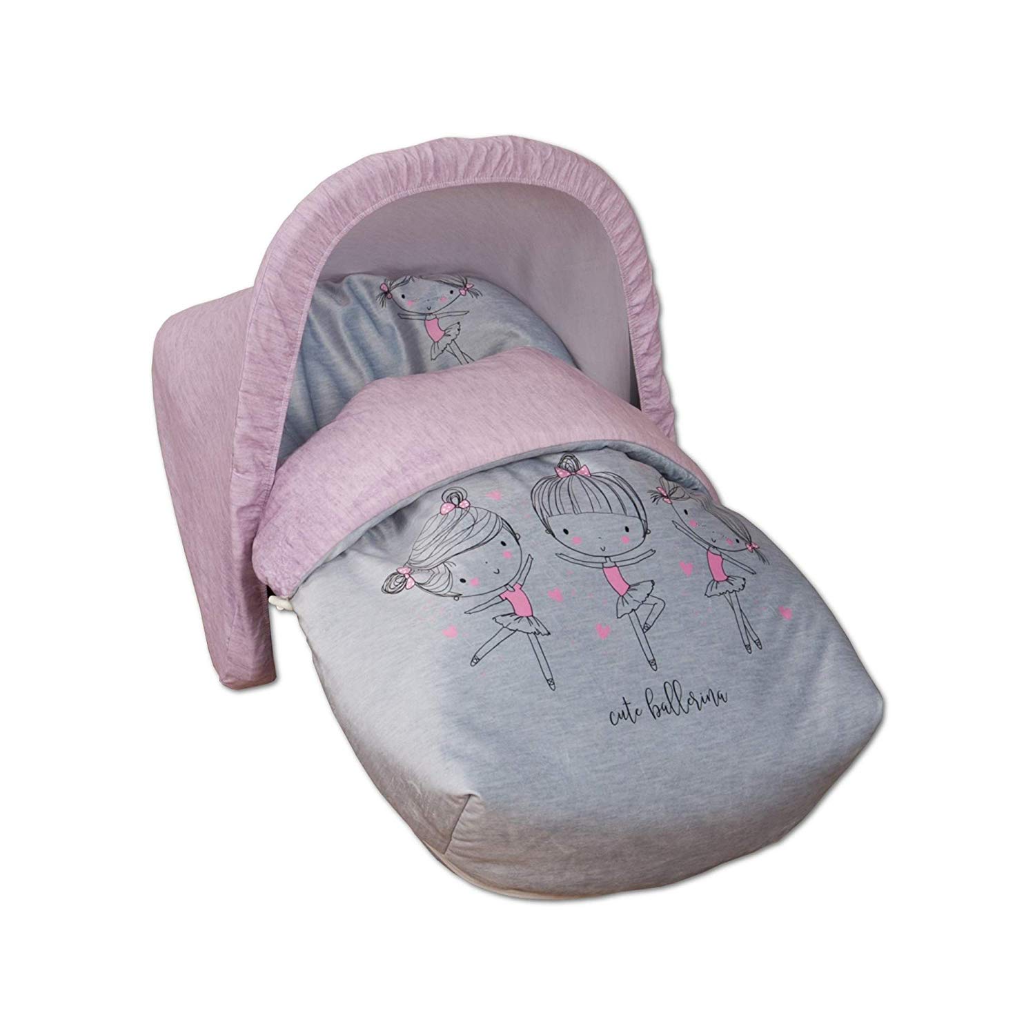 Baby Line Fleece Footmuff - Complete - Universal - with Hood as a Gift + Cover for Harnesses