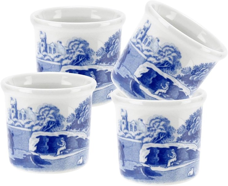 Portmeirion Home & Gifts egg cup, blue/white