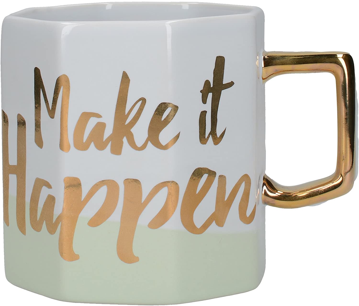 Creative Tops Ava & I Make it Happen Ceramic Printed Mugs, Set of 4, 450ml