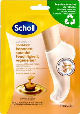 Scholl Foot mask socks with Manuka honey (1 pair), 2 pieces
