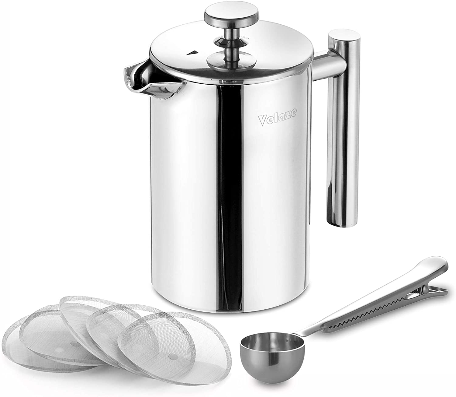 Velaze Stainless-Steel Coffee Pot, 800ml