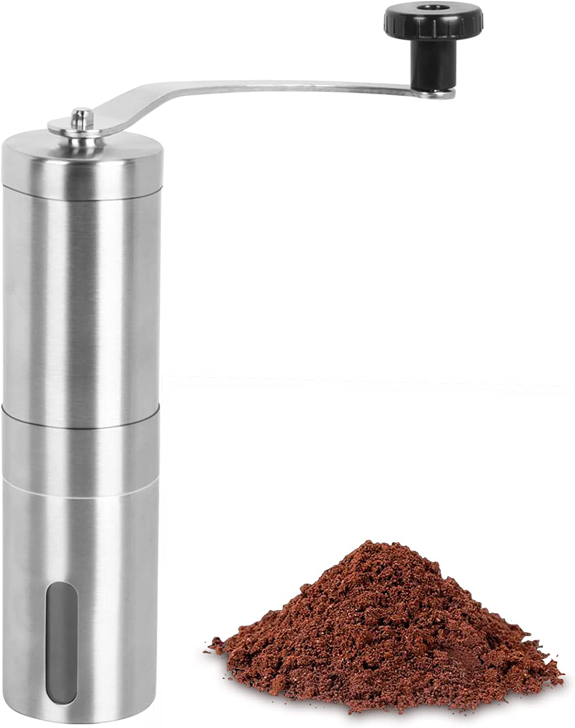 Sequpr Manual Coffee Grinder, Stainless Steel Hand Coffee Grinder, Hand Mill, Coffee Beans, Manual Coffee Bean Grinder For Espresso French Press