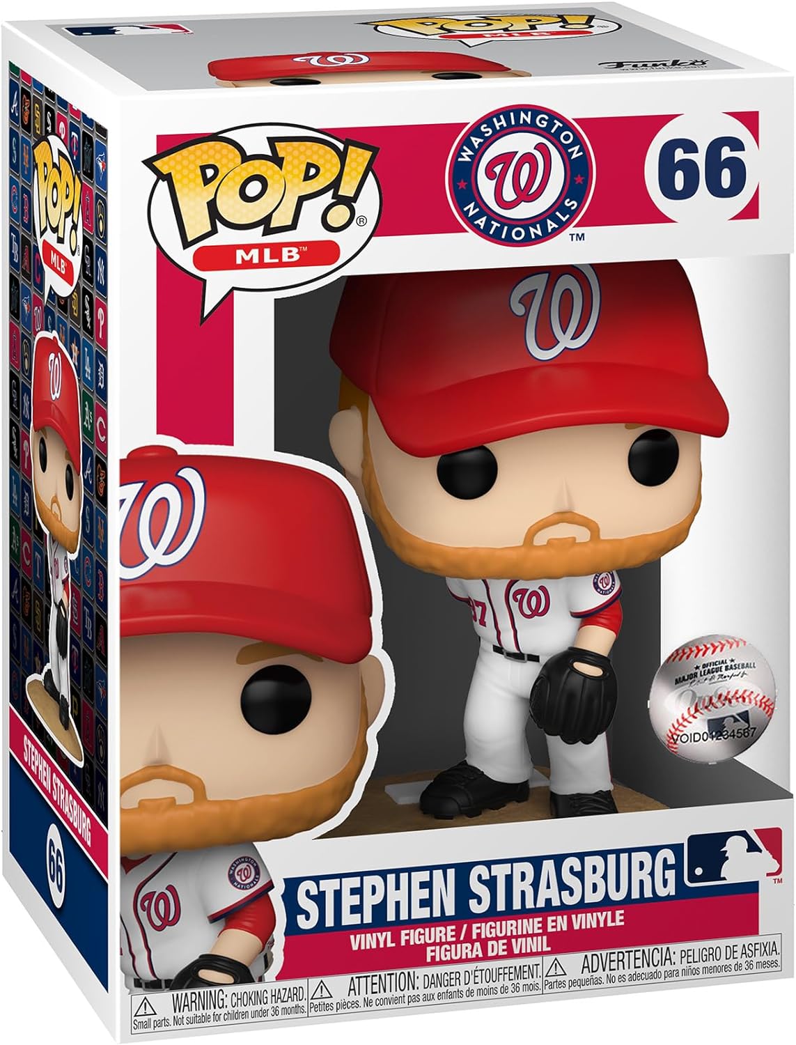 Funko POP! MLB: Nationals - Stephen Strasburg - (Home Uniform) - Vinyl Collectible Figure - Gift Idea - Official Merchandise - Toy for Children and Adults - Sports Fans