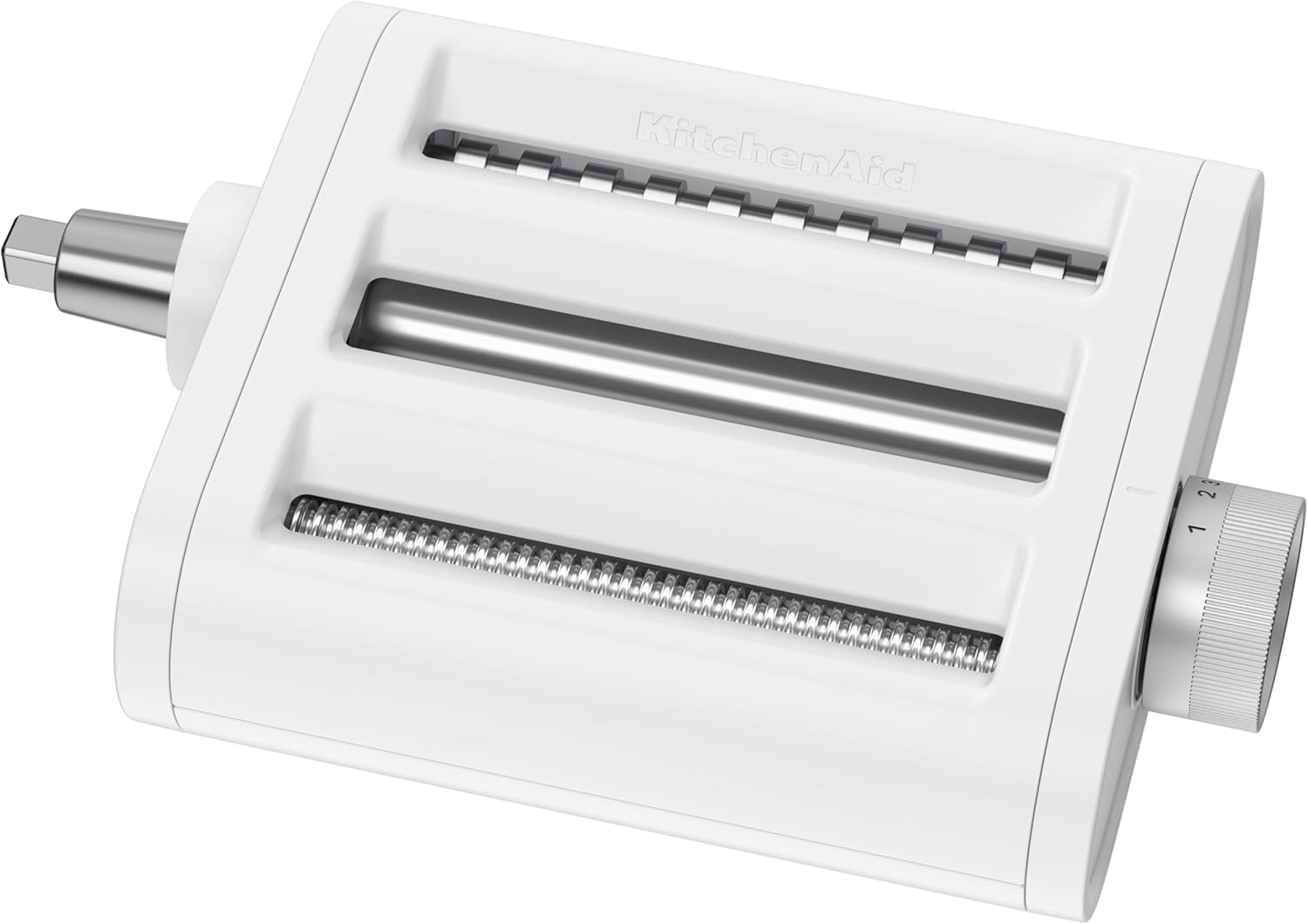 KitchenAid Store KitchenAid 5KSM3PPA 3 Piece Plastic Pasta Roller and Cutter Set Including Pasta Roller, Spaghetti Cutter and Fettuccine Cutter, White Plastic Attachment for KitchenAid Blender