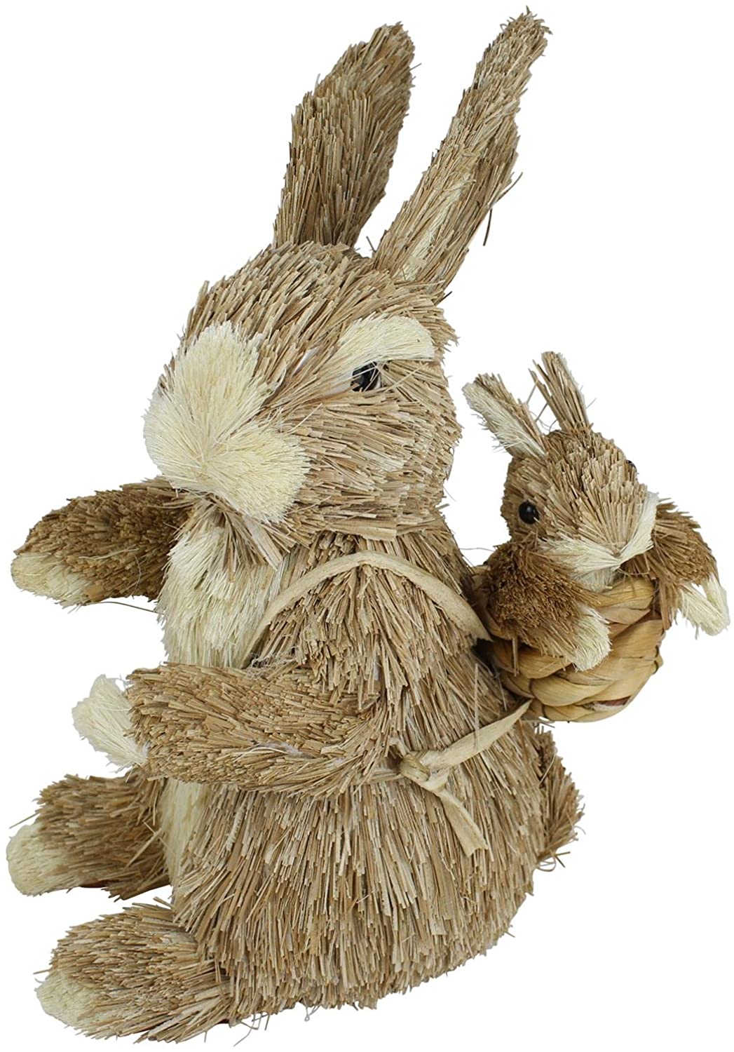 Decoline Deko Rabbit Made Of Straw (B) Rabbit With Backpack Pack Of 1
