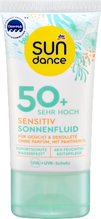 SUNDANCE Sun fluid face sensitive SPF 50+, 50 ml