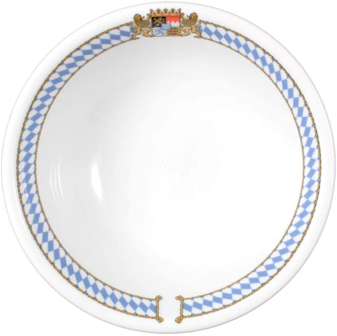 Seltmann Weiden 001.452275 Compact Bayern Round Bowl, Blue/White/Yellow/Red