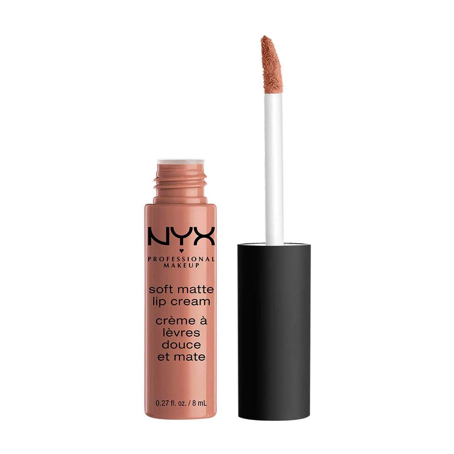 NYX Professional Makeup Soft Matte Lip Cream, Creamy and Matt Finish, Highly Pigmented, Long Lasting, Vegan Formula Single, ‎abu dhabi