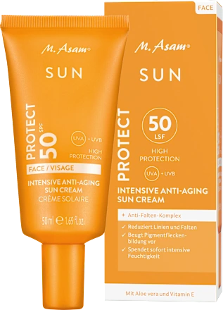 M. Asam Intensive anti-aging facial sunscreen, SPF 50, 50 ml
