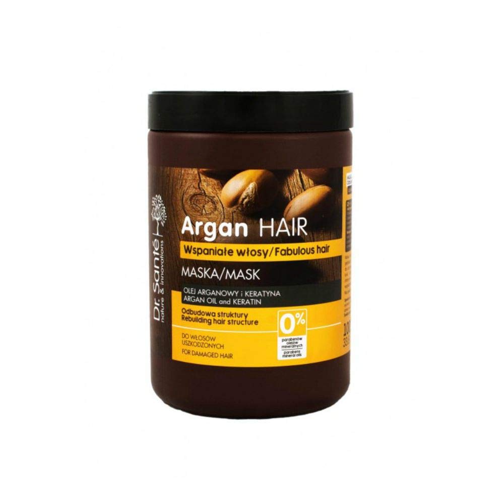 Dr. Sante Argan Hair Mask for Damaged Hair with Intensive 3 Step Regeneration with Keratin 1000 ml