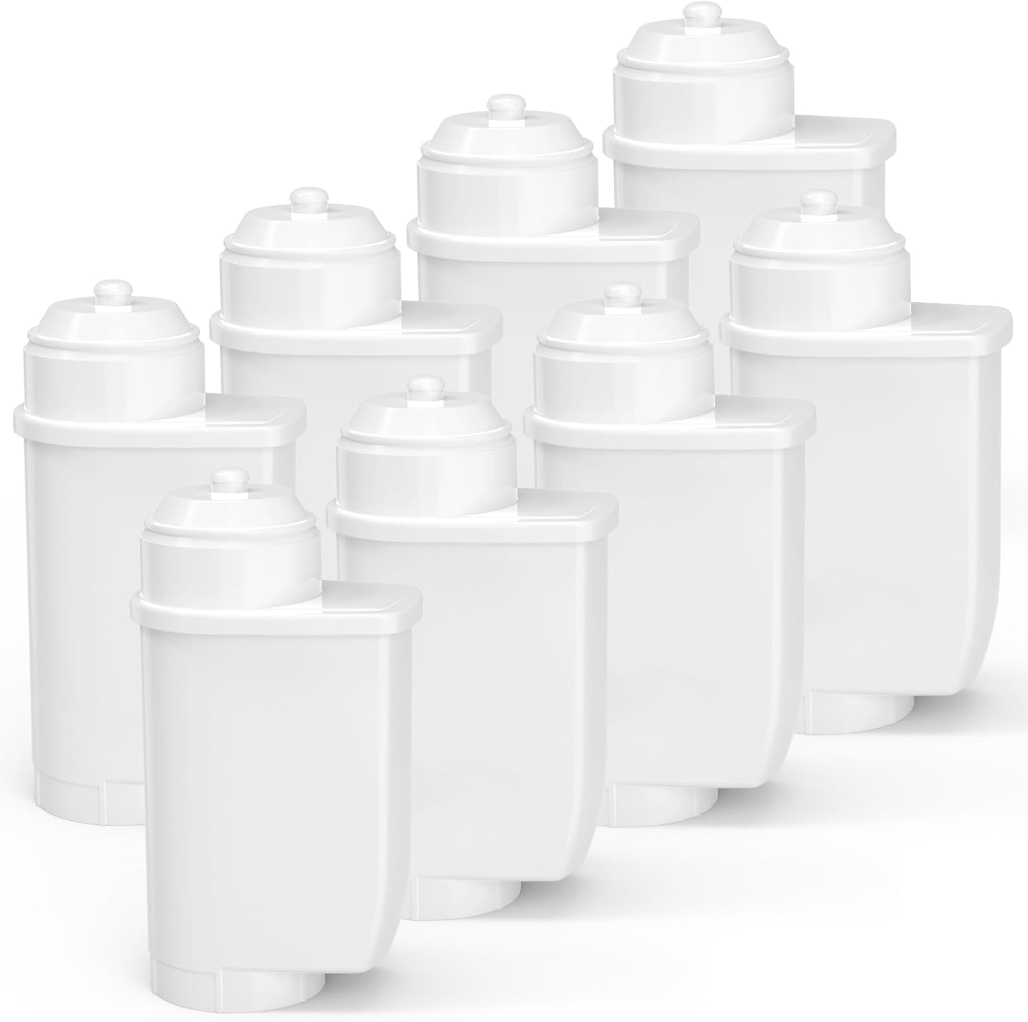 isinlive Pack of 8 water filters for Siemens EQ Series, EQ5 EQ6 EQ7 EQ9 S700 EQ500, replacement water filter for Siemens 3200, Bosch TCZ7003, TCZ7033, 467873, for Brita® Intenza 575491