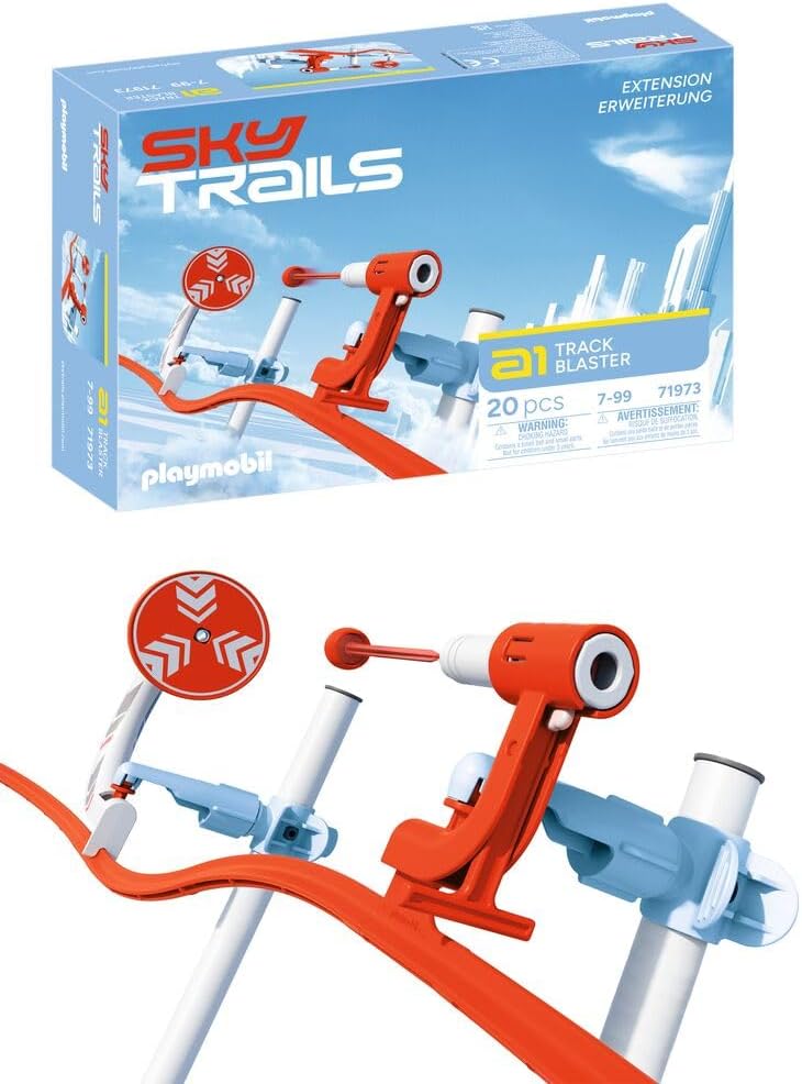 Sky Trails | Track Blaster | Construction toy for fast-paced tracks & action | Build, connect & experience exciting adventures. Children ages 4 and up | 71973