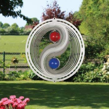 CIM Stainless Steel Yin Yang 180 Frame – 152 Cm Diameter: 18 Cm/Includes Wind C