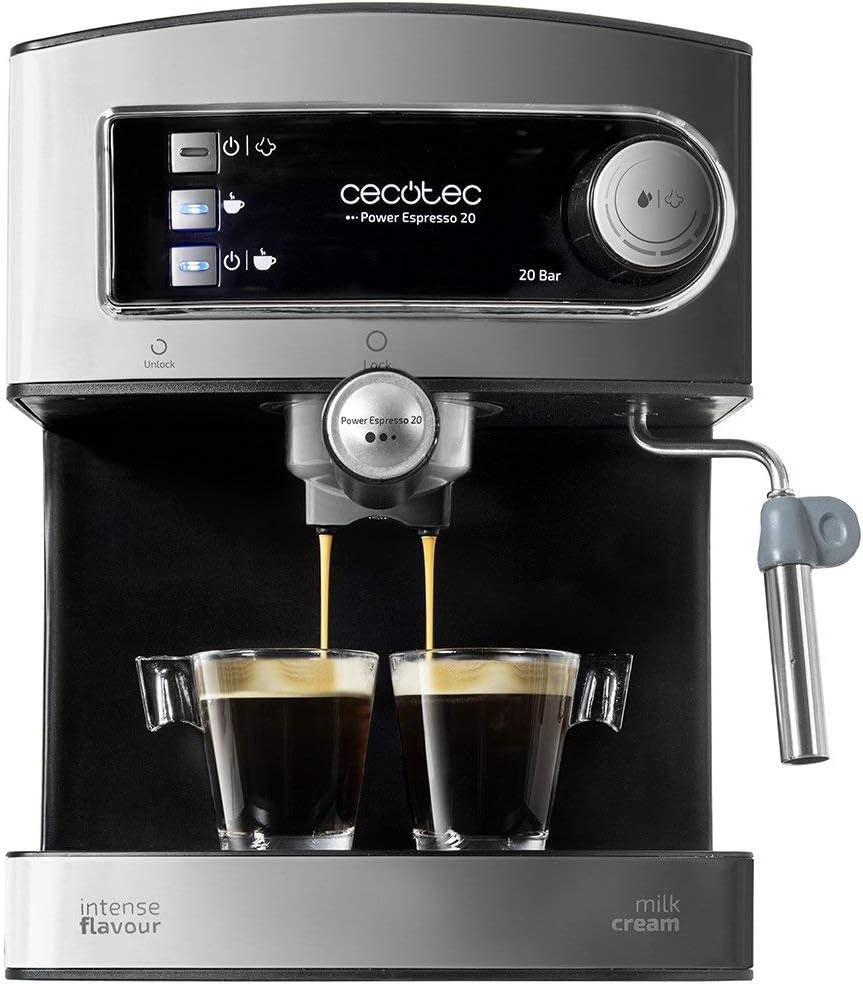 Cecotec Espresso and Cappuccino Coffee Machine, Black