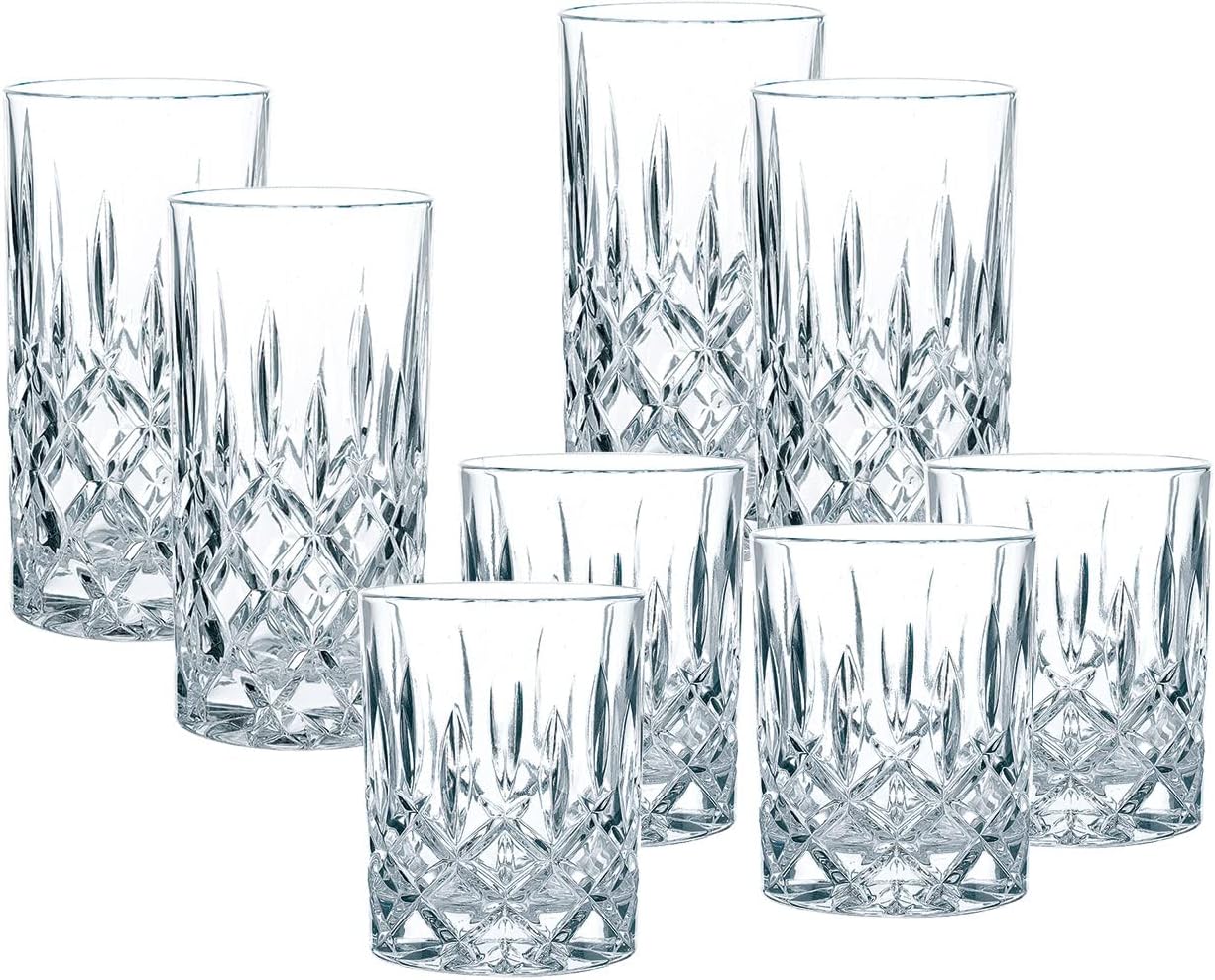 Spiegelau & Nachtmann Nobelesse Set 4 Whiskey Glasses and 4 Hiball Glasses