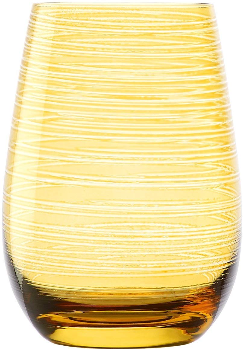 Stalzle Stölzle Lausitz Twister 465 Mug, Set Of 6 Colourful Glasses, Lovely Colourf