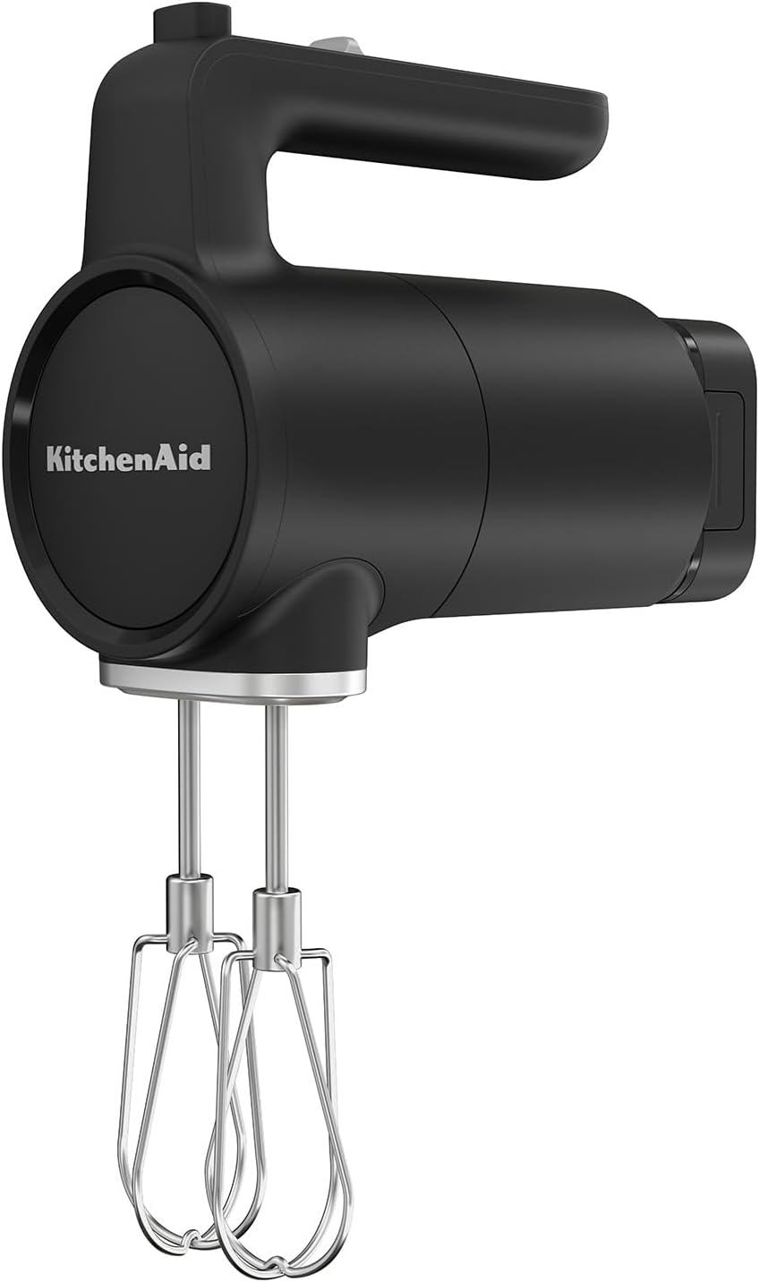 KitchenAid Go 5KHMR762BM Wireless Hand Mixer with Battery Black