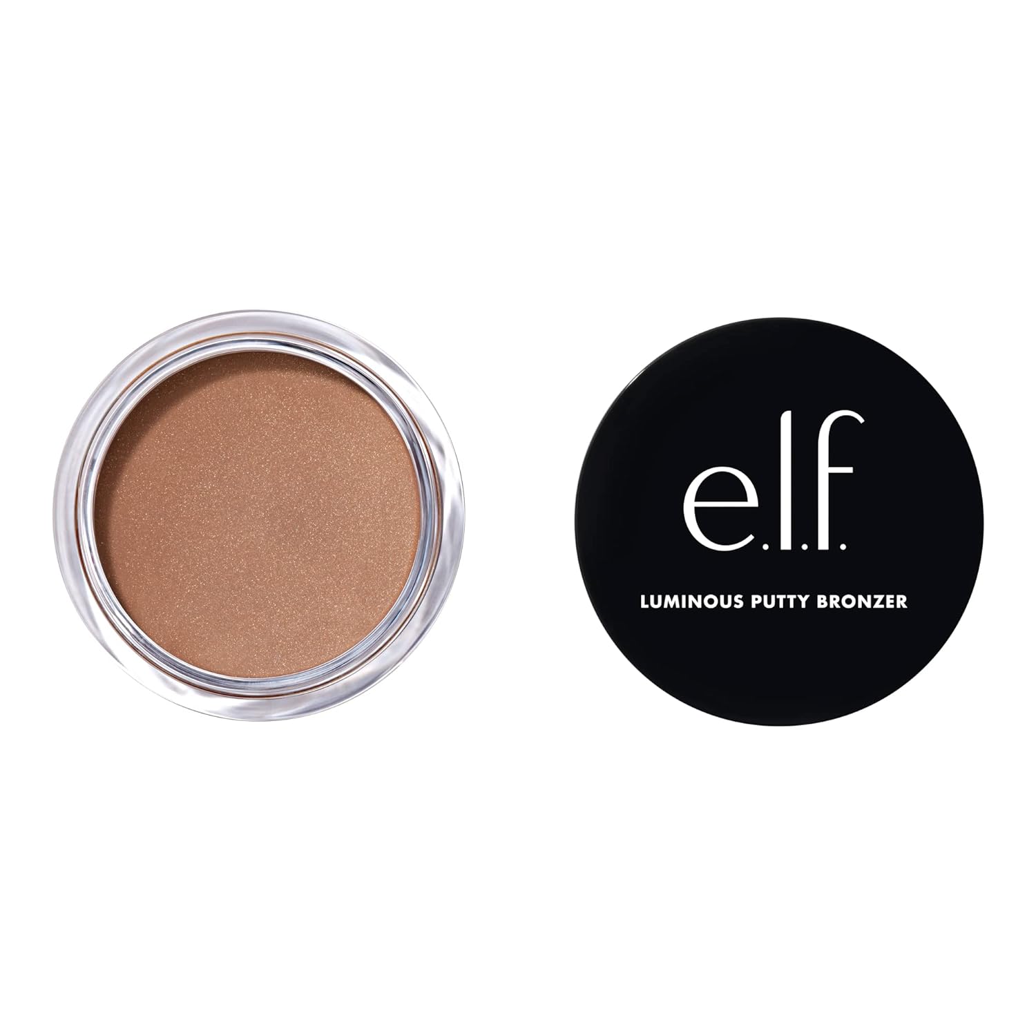e.l.f. e.l.f. eleven. Luminous Putty Bronzer, Lightweight Putty-to-Powder Bronzer for a Radiant, Luminous Finish, Highly Pigmented, Vegan & Cruethy Free, Day Trip, 10 G