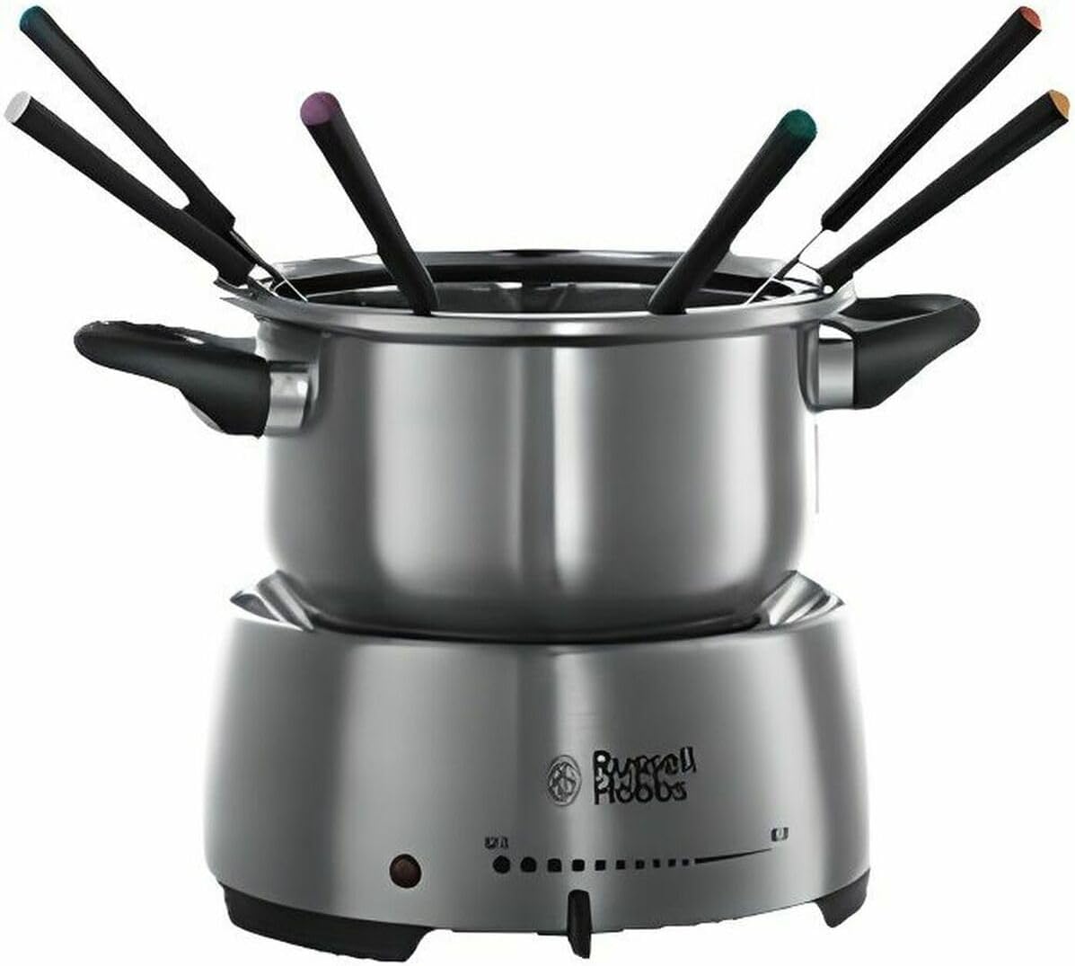 Russell Hobbs Fiesta Fondue 2L 6person(s) Fiesta, 6 person(s), 2 L, Black, Stainless steel, Round, Stainless steel, 1200 W