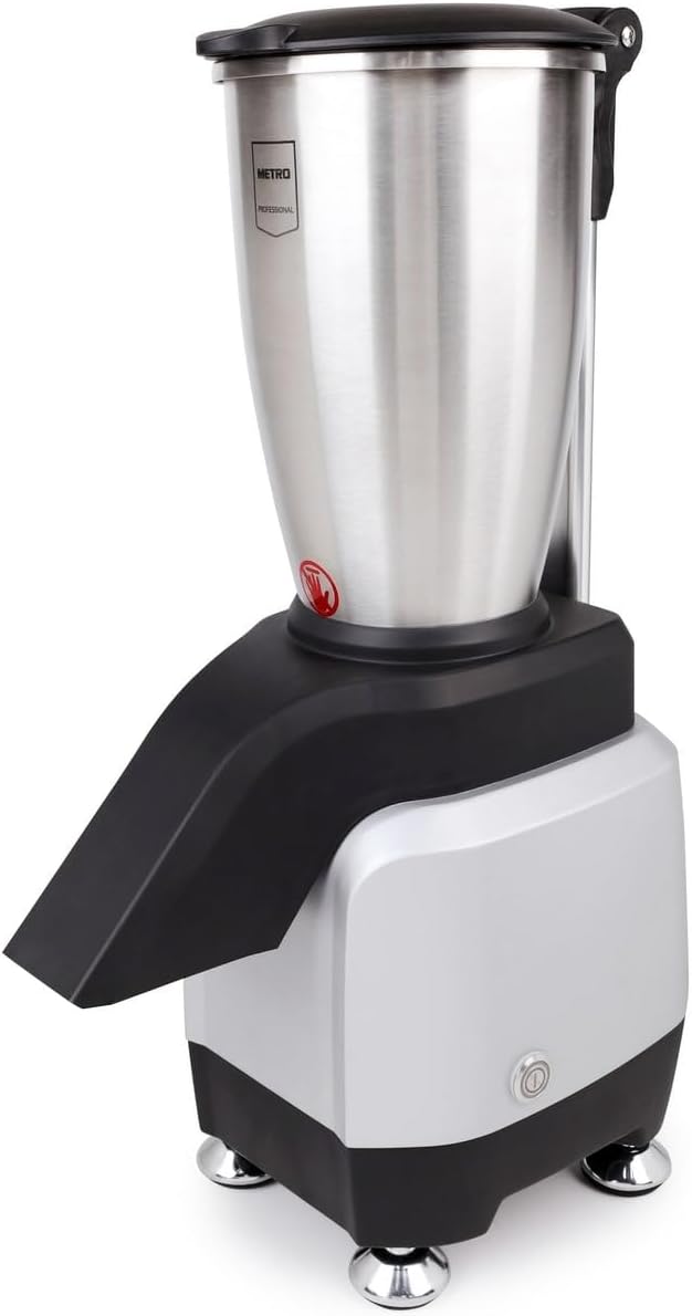 METRO Professional GEIC1000 Electric Ice Crusher, Stainless Steel, 3 L, 200 W, 160 kg/h, Silver/Black