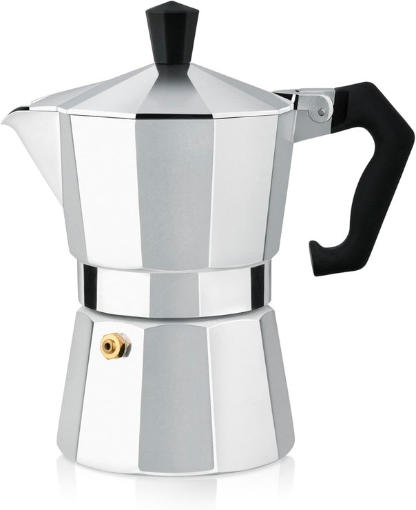 Le Offitek Rumba 3TZ Espresso Maker Aluminum Italian Design