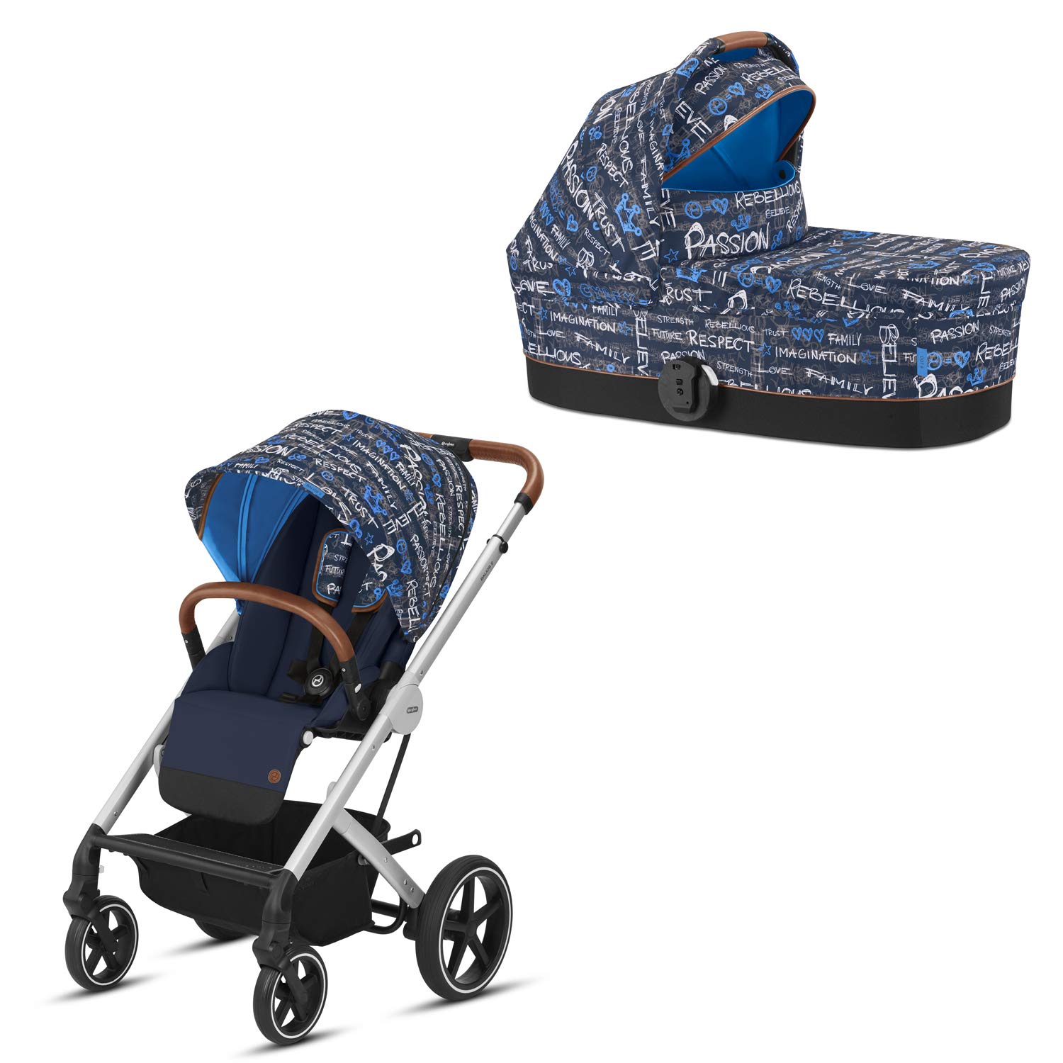 Cybex Gold Balios S & COT S Respect 519001251 Combi Pushchair Green