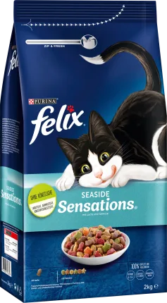 Felix Dry cat food with salmon & vegetables, seaside sensations, 2 kg