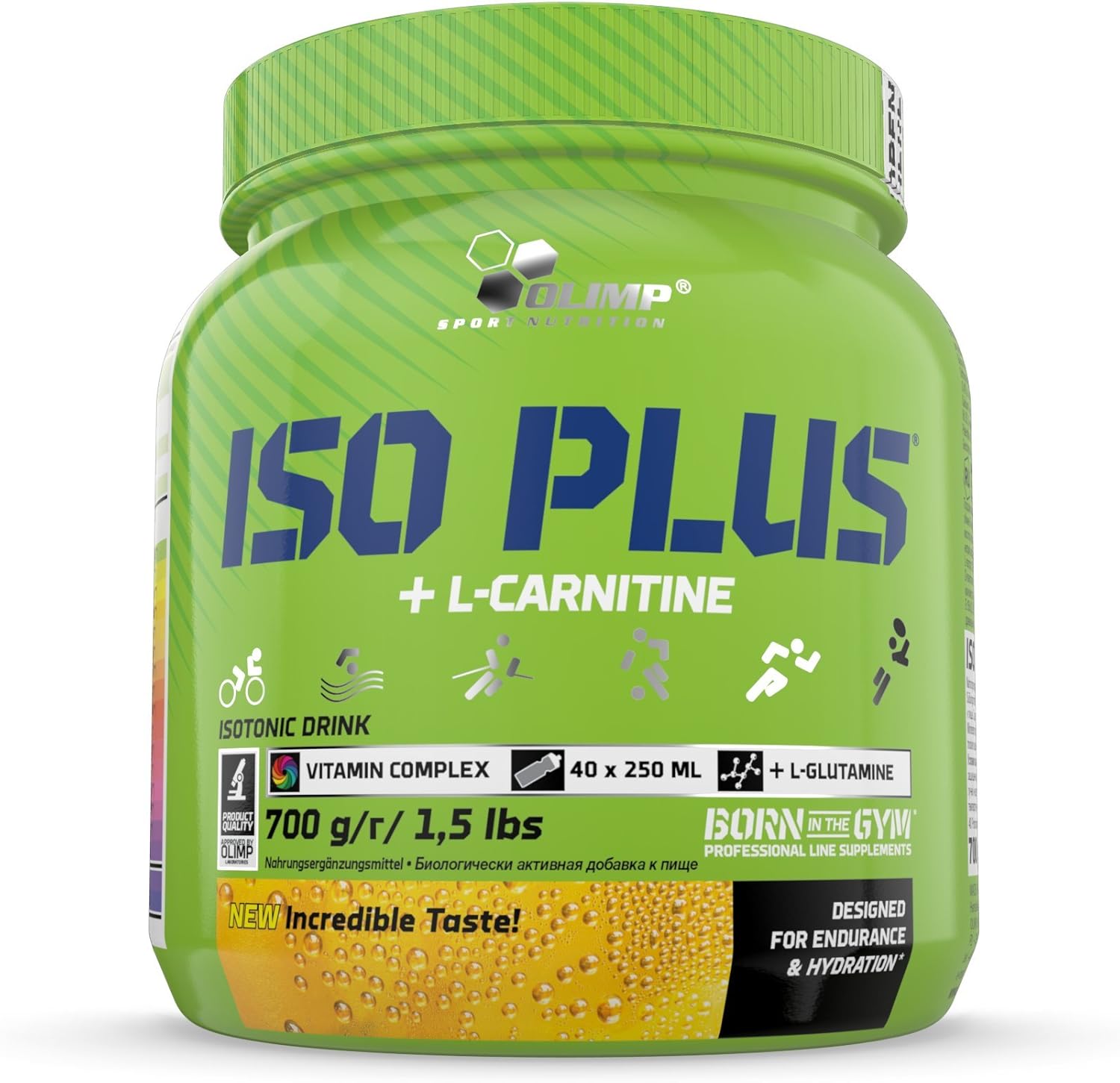Olimp Iso Plus Powder Carbohydrate Supplement, Orange Flavor, 700 gm