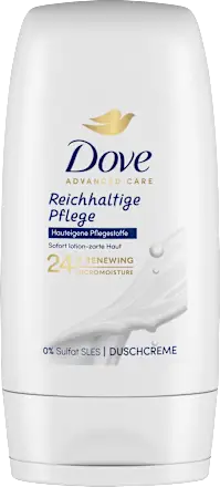 Dove Shower cream, rich care, travel size, 55 ml