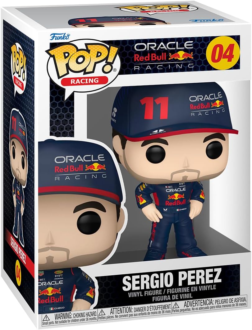 Funko POP! Vinyl: Formula 1 - Sergio Perez - Red Bull F1 - Vinyl Collectible Figure - Gift Idea - Official Merchandise - Toys for Children and Adults - Sports Fans - Model Figure for Collectors