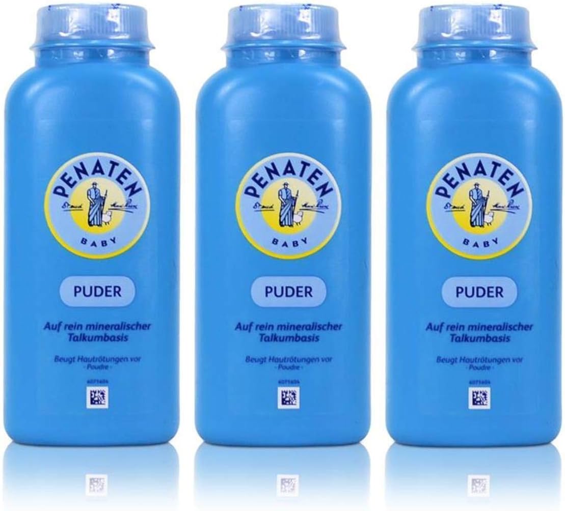 Penaten Powder 100 g | Powder for Sensitive Baby Skin - Prevents Skin Redness | 3 x 100g