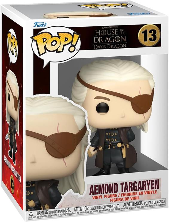 Funko Pop! TV: House of The Dragon - Aemond Targaryen - 1/6 Odds For Rare Chase Variant - Vinyl Collectible Figure - Gift Idea - Official Merchandise - TV Fans - Model Figure For Collectors