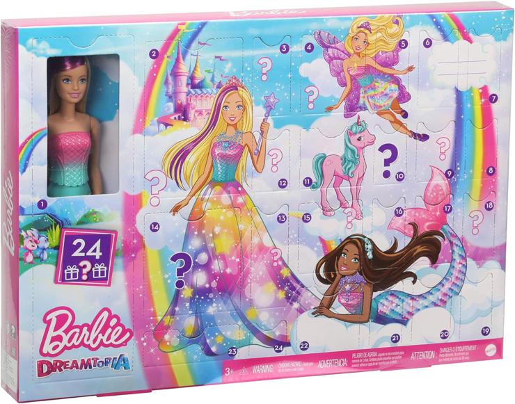 Barbie GJB72 Dreamtopia Advent Calendar with Doll and Accessories - for Girls