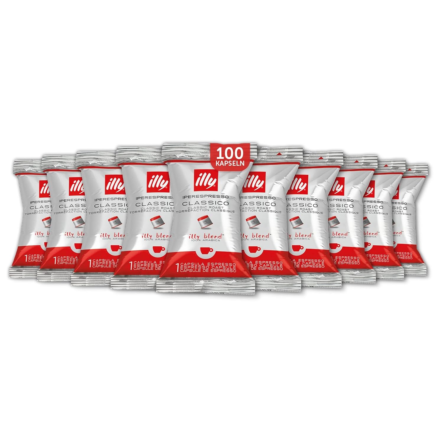 illy Iperespresso Classic Roast Coffee Capsules, Pack of 100 Capsules