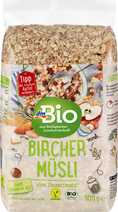 dmBio Bircher muesli without added sugar, 500 g