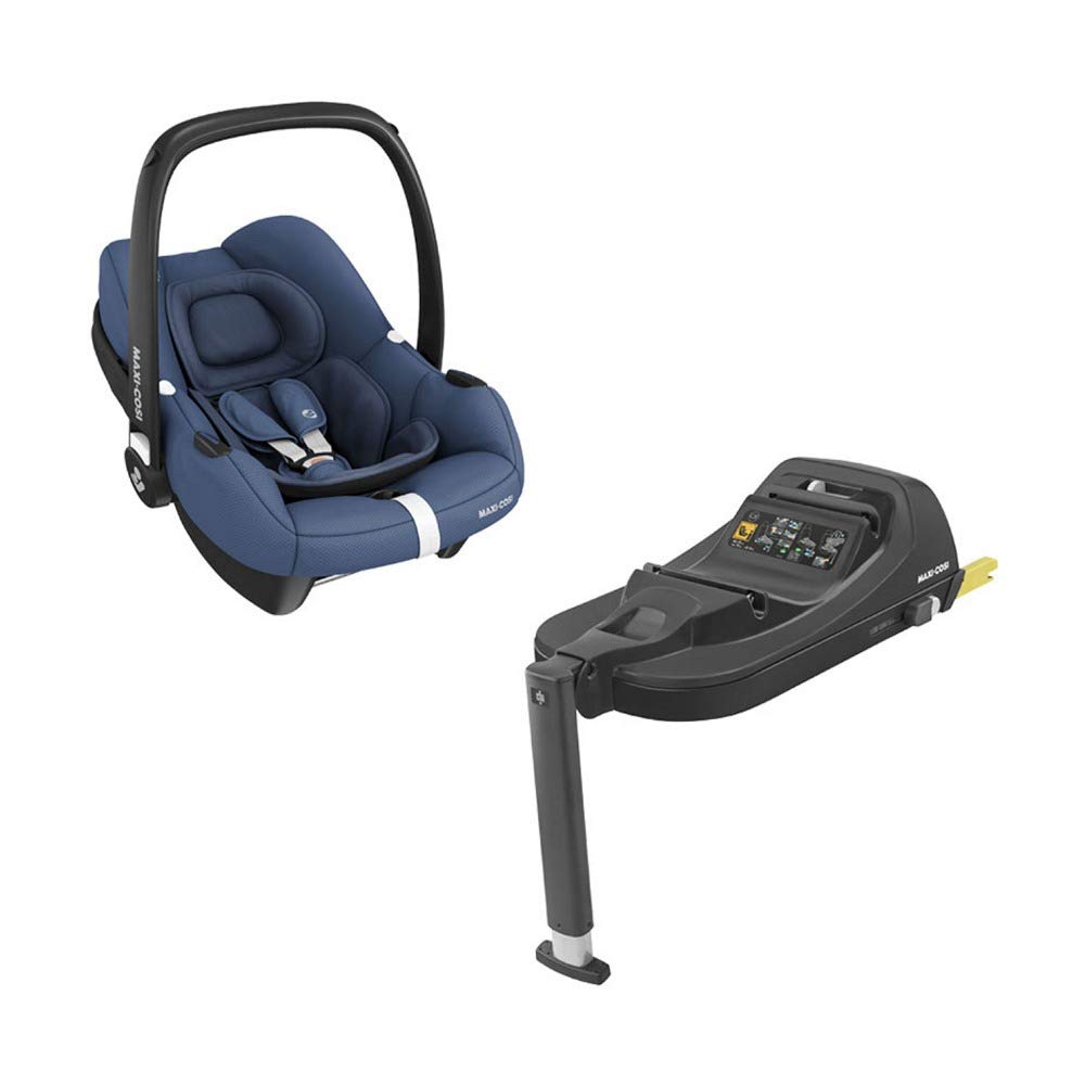 Maxi-Cosi Tinca i-Size Ultra Lightweight Group 0+ Car Seat (only 3.2kg), Includes Sun Protection, Usable from Birth up to 75cm (0-12kg), Essential Black, Black