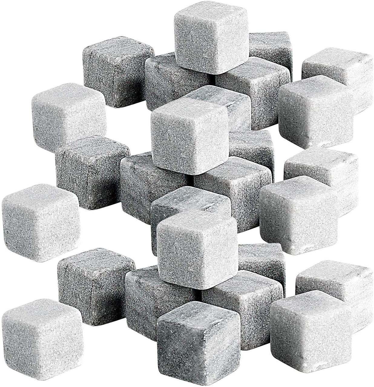 ROSENSTEIN & SOHNE Rosenstein & Söhne Whiskey Ice Cubes Set of 36 Soapstone 22mm (Whiskey Ice Cubes )