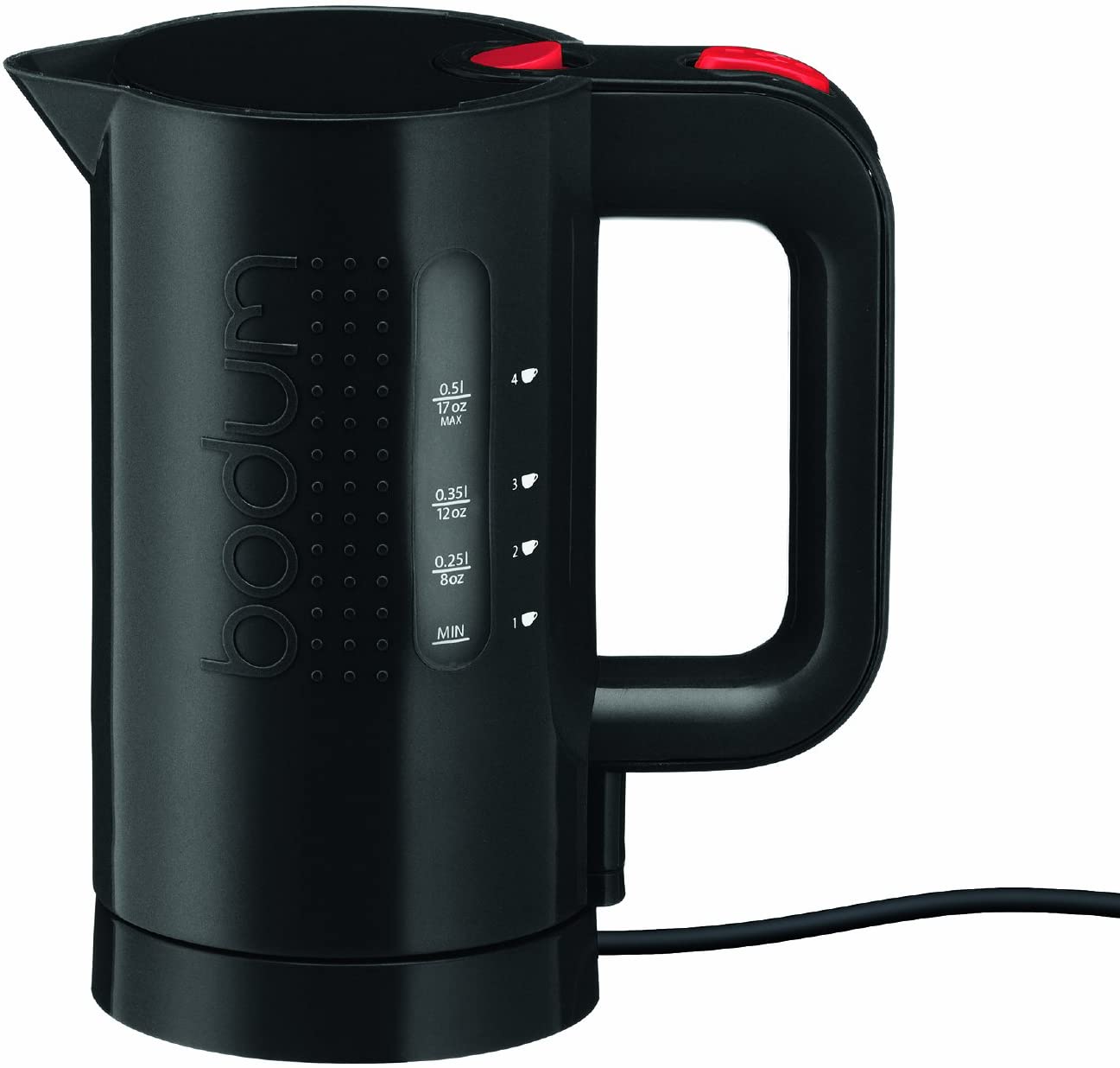 Bodum Bistro Electric Kettle (Automatic Shut-Off, 2200 Watt, 0.5 Litres) Bl