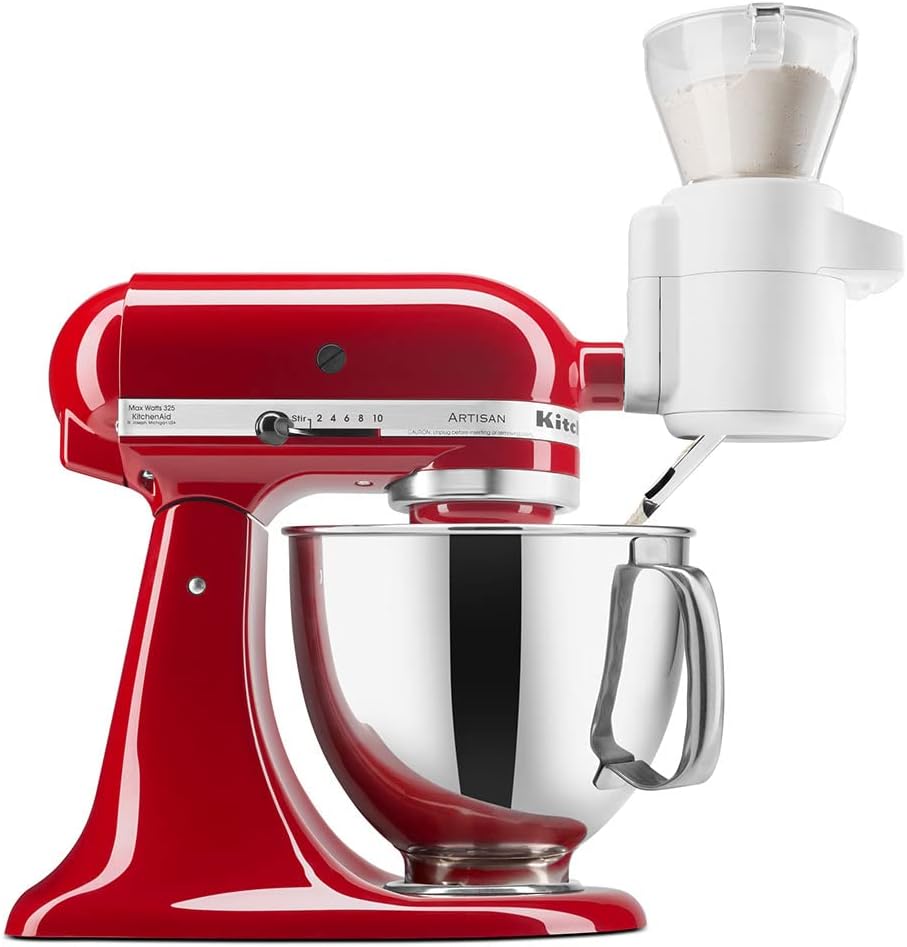 KitchenAid 5KSMSFTA Strainer with Digital Scales, Stainless Steel, White
