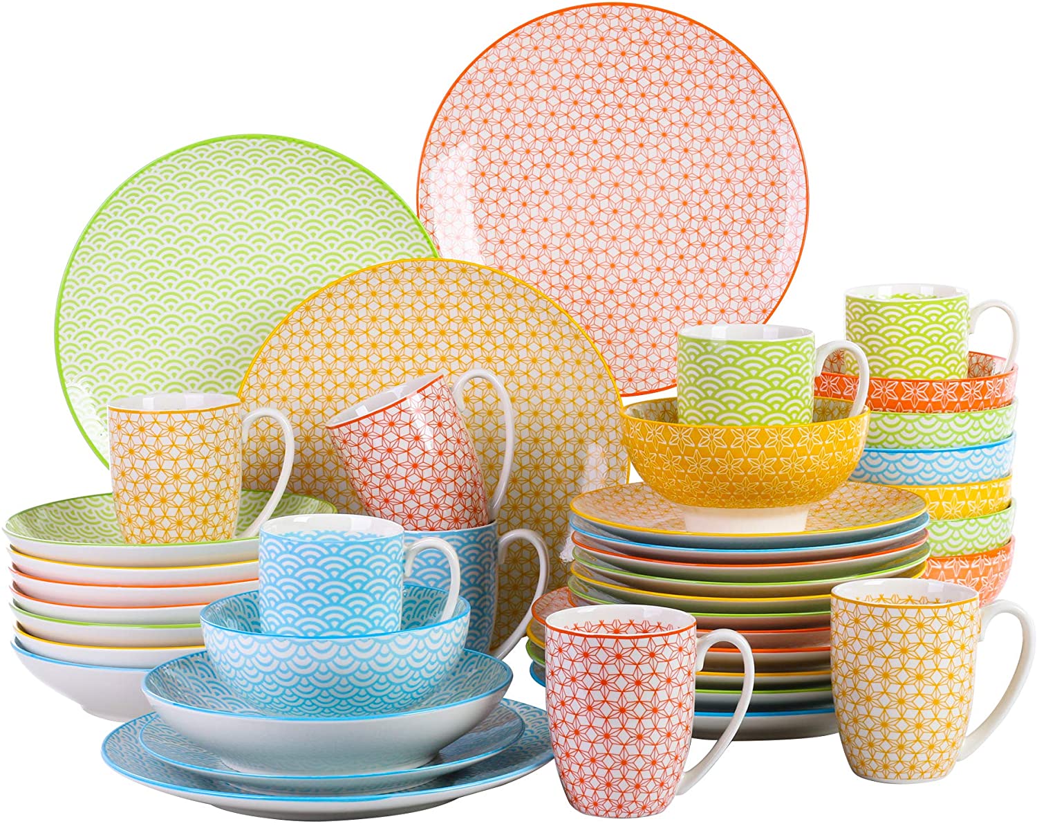 Vancasso Natsuki Crockery Set Multi-Coloured