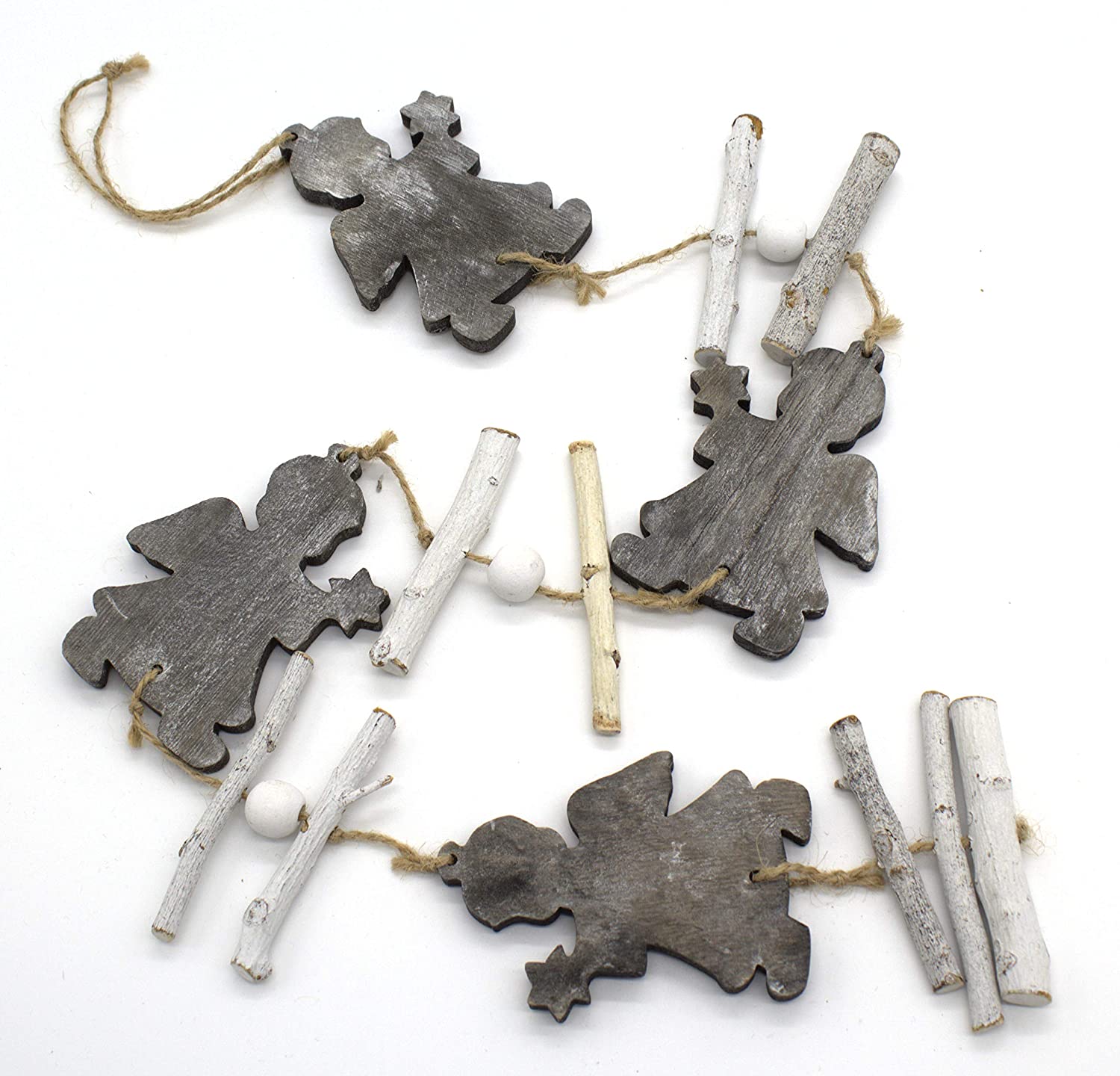 DARO DEKO Daro Decorative Wooden Hanger 90 cm Various Designs Stars/Reindeer/Angel