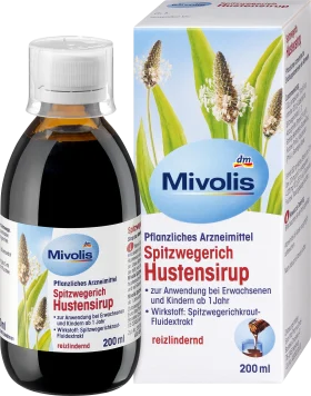 Mivolis Ribwort plantain cough syrup, 200 ml