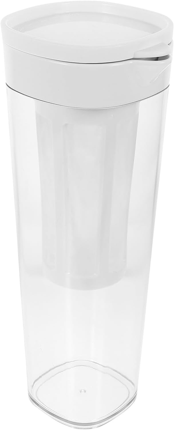 SAFIGLE Water Carafe with Filter and Lid Household Water Canister for Tea Juice Chilled Drinks BPA Free Easy to Clean Drinking Water Bottle with Practical Strainer for Families and
