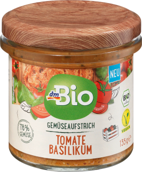 dmBio Tomato basil vegetable spread, 135 g