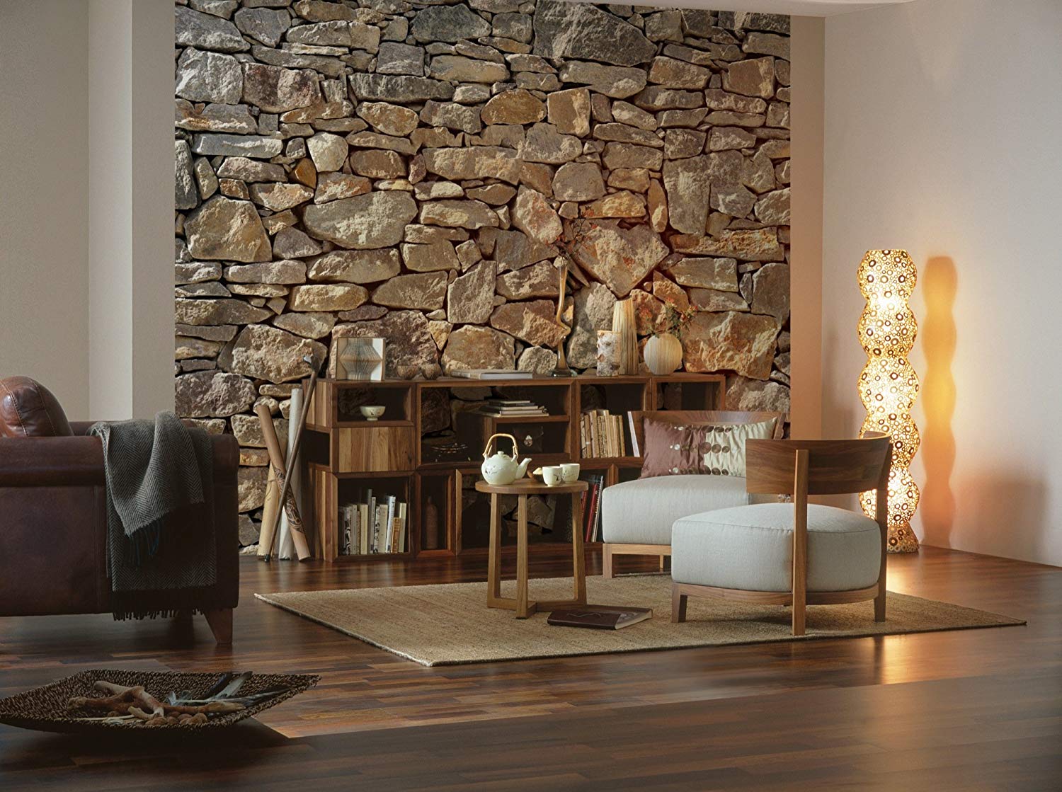 Komar 8-727 Photo Wallpaper Stone Wall Decoration Wall Mural Stone Wall Sto