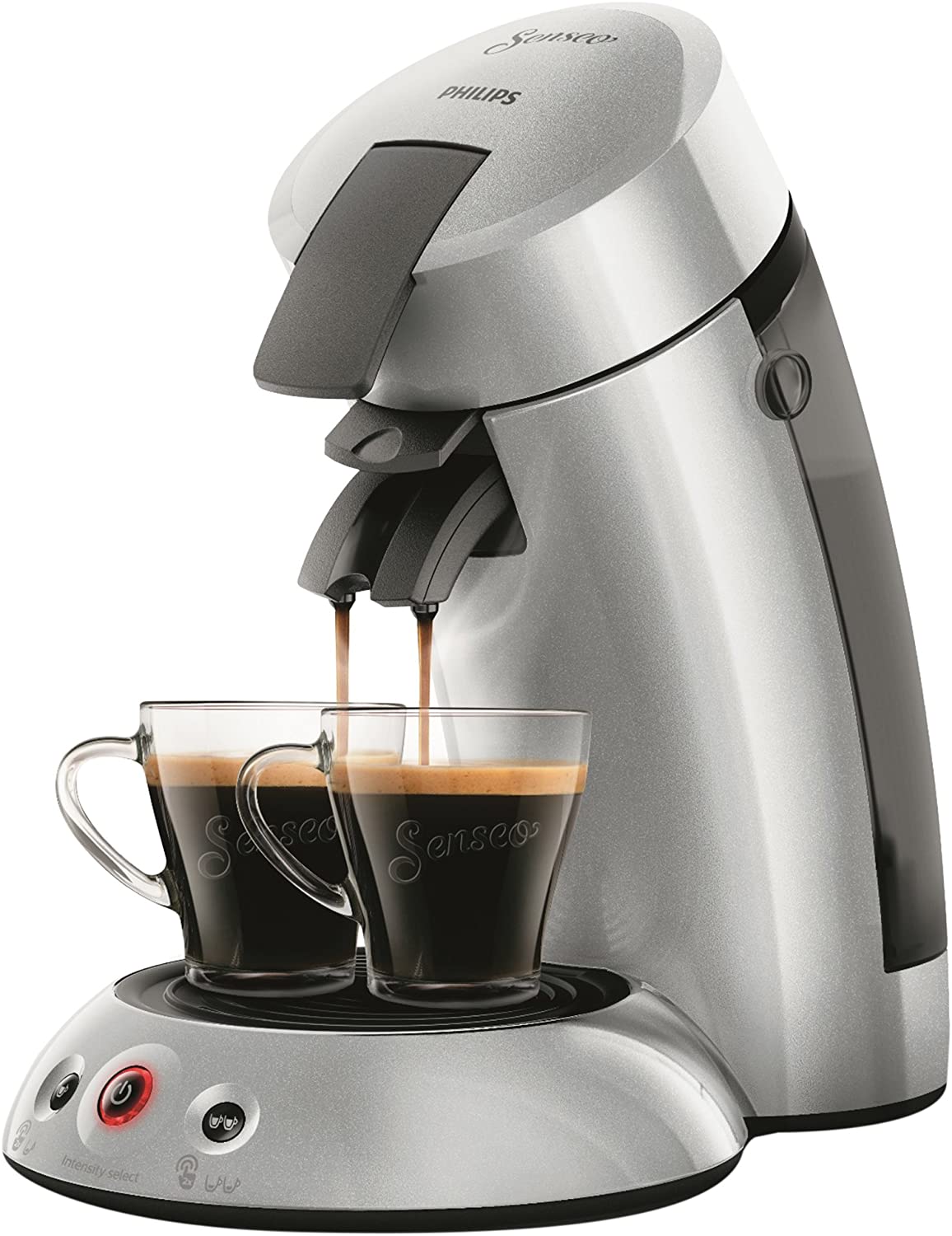 Philips Domestic Appliances Philips Senseo Original hd6556/51 Coffee Pod Machine 2.5 + Silver 0.75 Litres