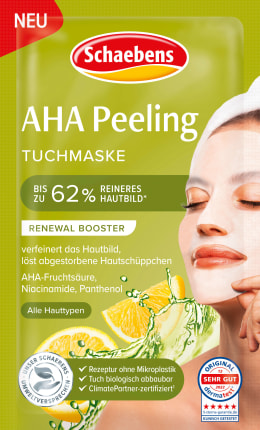 Schaebens sheet mask AHA peeling, 1 pc