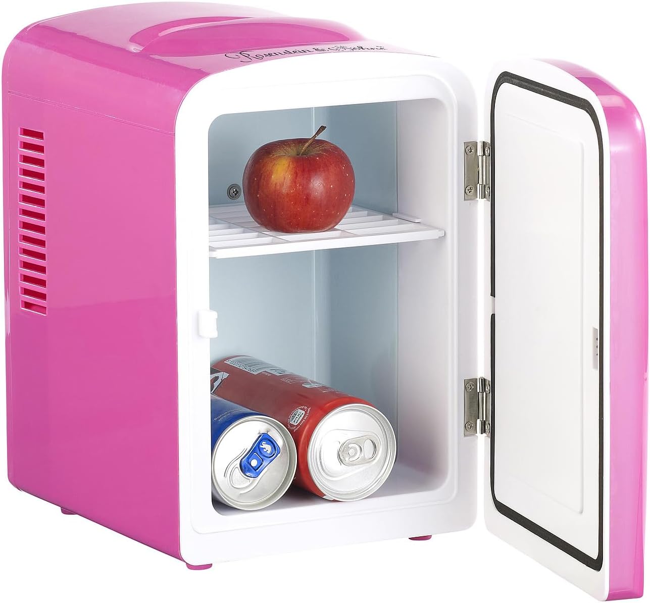 Rosenstein & Söhne Mini Fridge, 12/230 V AC/DC 4 with Keep Warm Function, Pink